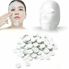Facial Lotion Tissue Paper Diy Home Spa Coin Face Mask  1 Set = 10 Pc's