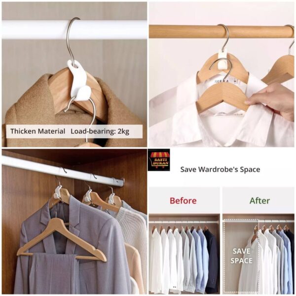 Space Saving Stack Hanger Hook   Set of 12 Pc's